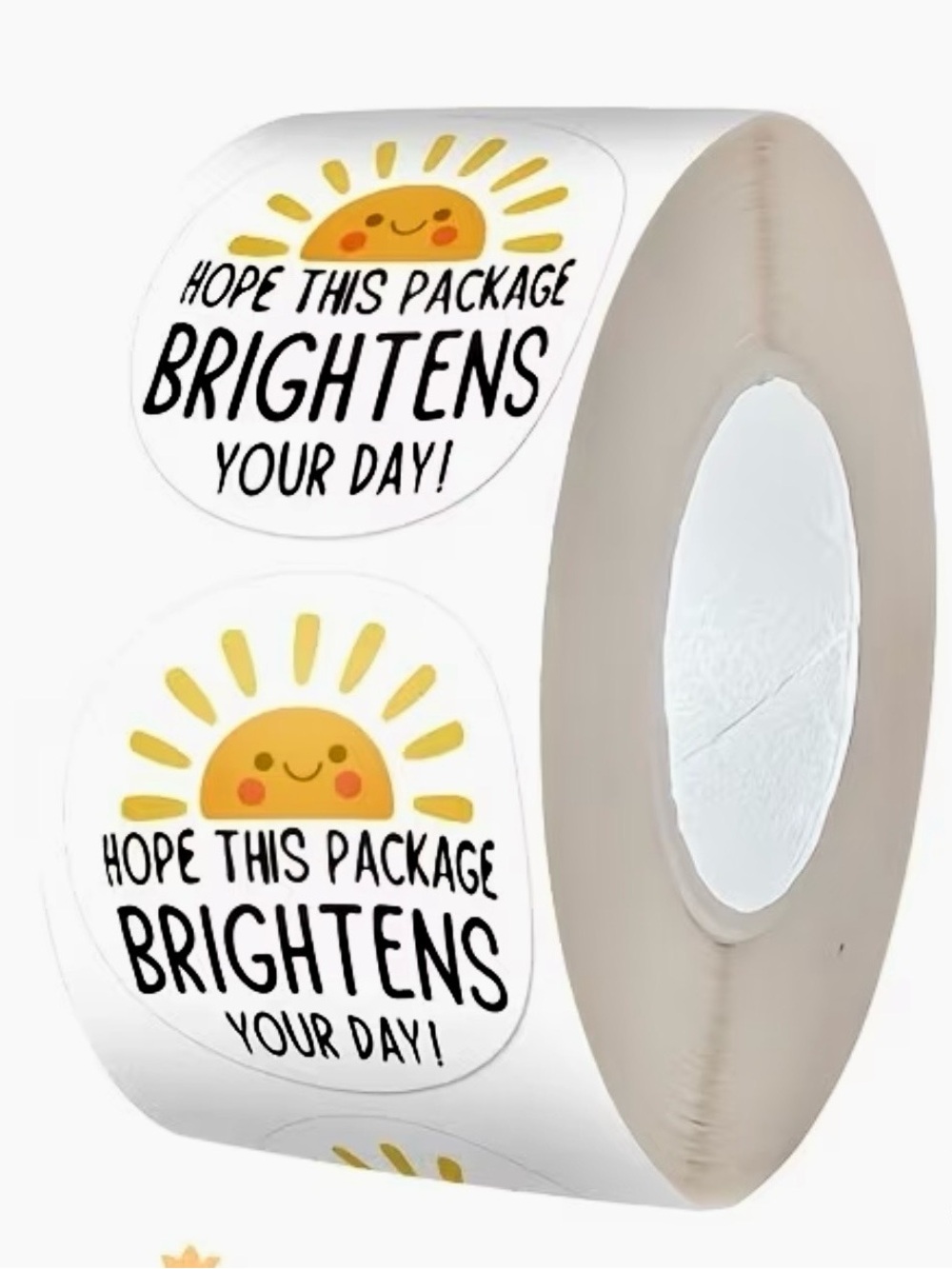 Brighten Your Day Sun Sticker Roll - 110/roll New - Picture 2 of 2